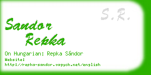 sandor repka business card